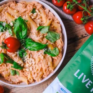 High protein pastasaus