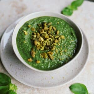 Eiwitrijke doperwtensoep vegan recept