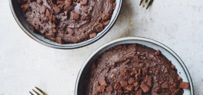 Driedubbele Chocolade Bowl Cakes