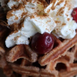 Eiwitrijke gluhwein wafels recept Live Puri