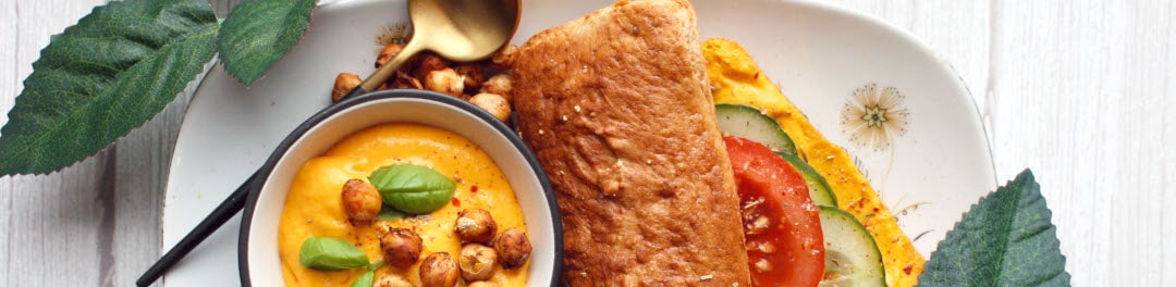 Eiwitrijke pompoen hummus