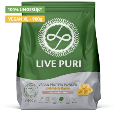 Veganes Proteinpulver Banane ungesüßt XL (900 g)
