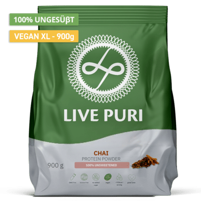 Live Puri Veganes Proteinpulver Chai ungesüßt XL DE