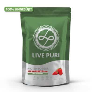 Live Puri aardbei ongezoet eiwitpoeder 250g DE