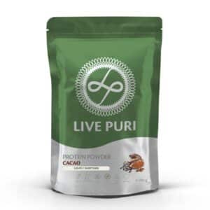 Live Puri cacao licht gezoet eiwitpoeder 250g