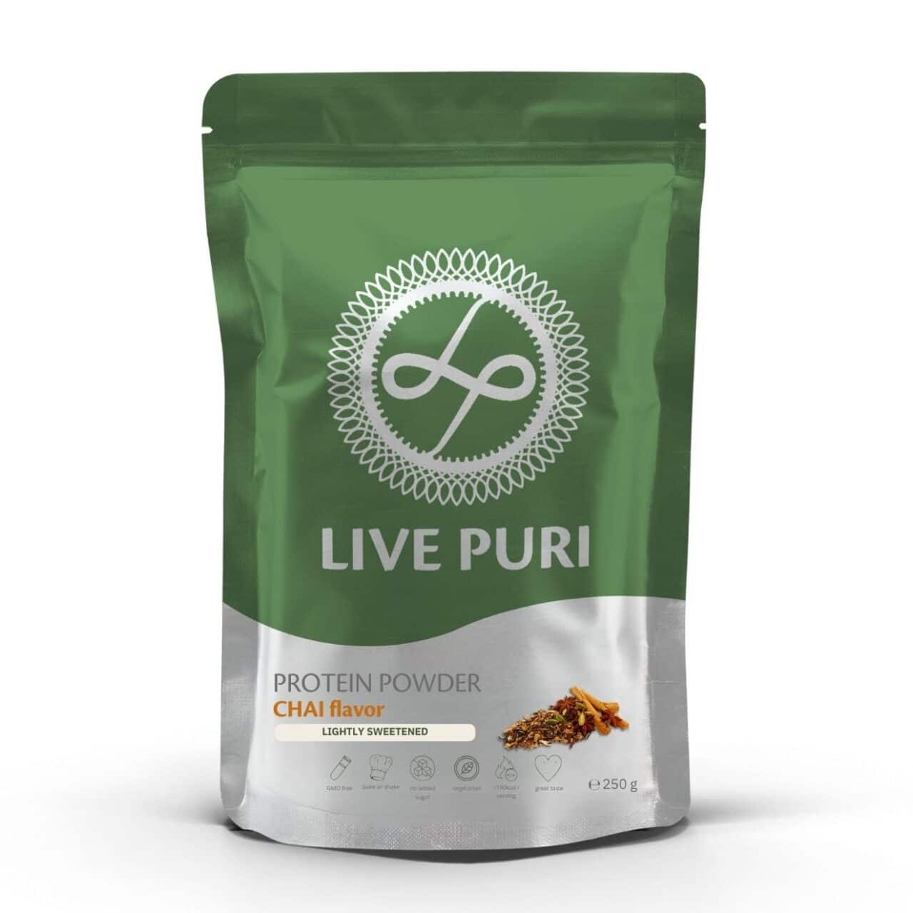 Live Puri chai licht gezoet eiwitpoeder 250g
