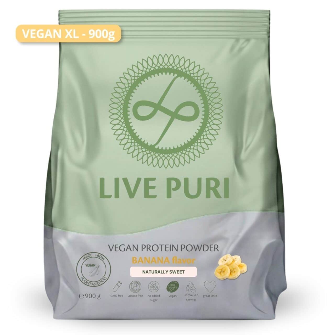 Live Puri vegan banaan eiwitpoeder