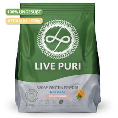 Live Puri eiwitpoeder Vegan Naturel Ongezoet XL donker DE