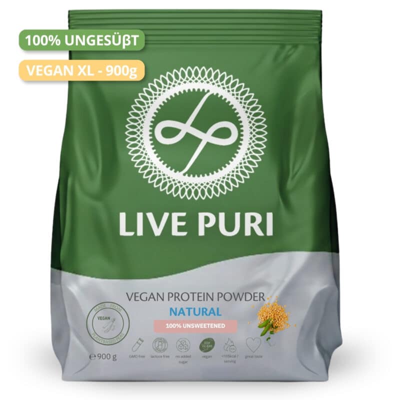 Live Puri eiwitpoeder Vegan Naturel Ongezoet XL donker DE