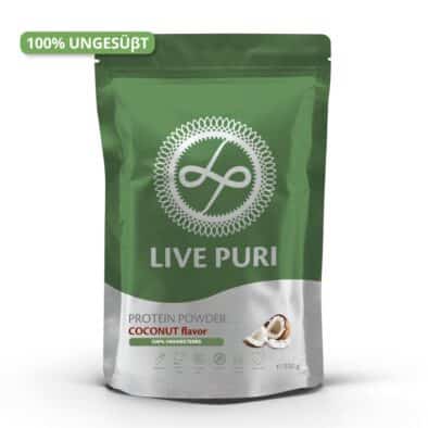 Live Puri kokos ongezoet eiwitpoeder 250g DE