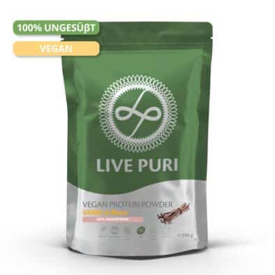 Live Puri vegan vanille ongezoet eiwitpoeder 250g DE