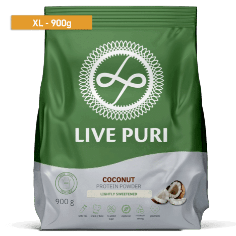 Proteinpulver Kokos leicht gesüßt XL (900 g)