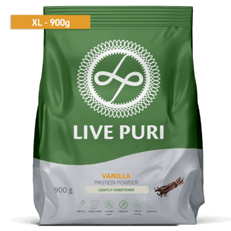 Proteinpulver Vanille leicht gesüßt XL (900 g)