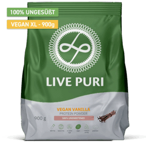 Veganes Proteinpulver Vanille ungesüßt XL (900 g)