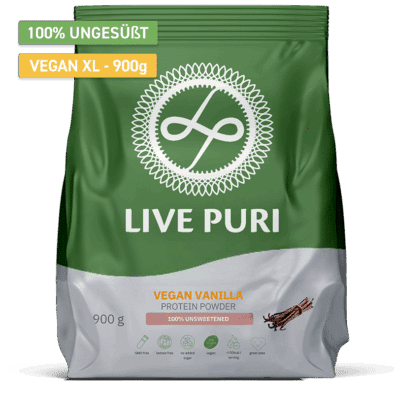 Veganes Proteinpulver Vanille ungesüßt XL (900 g)