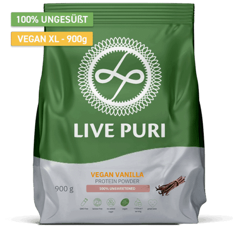 Veganes Proteinpulver Vanille ungesüßt XL (900 g)