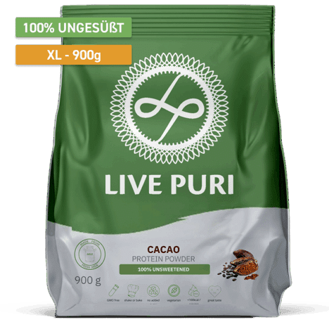 Proteinpulver Kakao ungesüßt XL (900 gram)