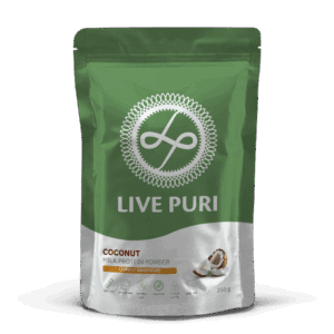 Kokos eiwitpoeder licht gezoet zonder onnodige toevoegingen Live Puri