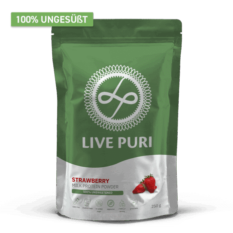 Proteinpulver Erdbeer ungesüßt (250 g)
