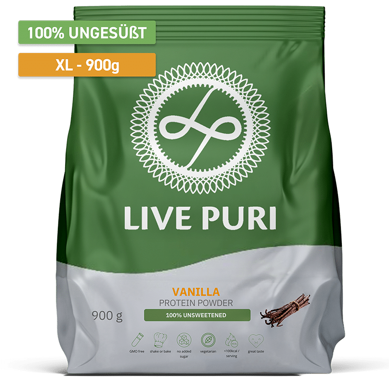 Proteinpulver Vanille ungesüßt XL (900 g)