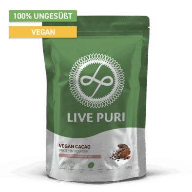 Veganes Proteinpulver Kakao ungesüßt (250 g)