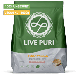Vegane vanille high protein oats (1000 gram)