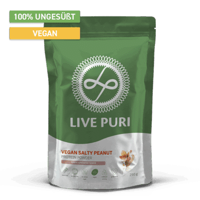 Veganes Proteinpulver Erdnussbutter ungesüßt (250 g)